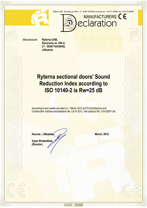 Сертификат ISO 10140-2
